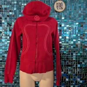 Lululemon Athletica Red Zip-Up Hoodie